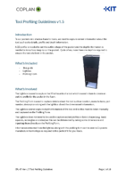 Tool Profiling Guidelines v1.5 (pdf)