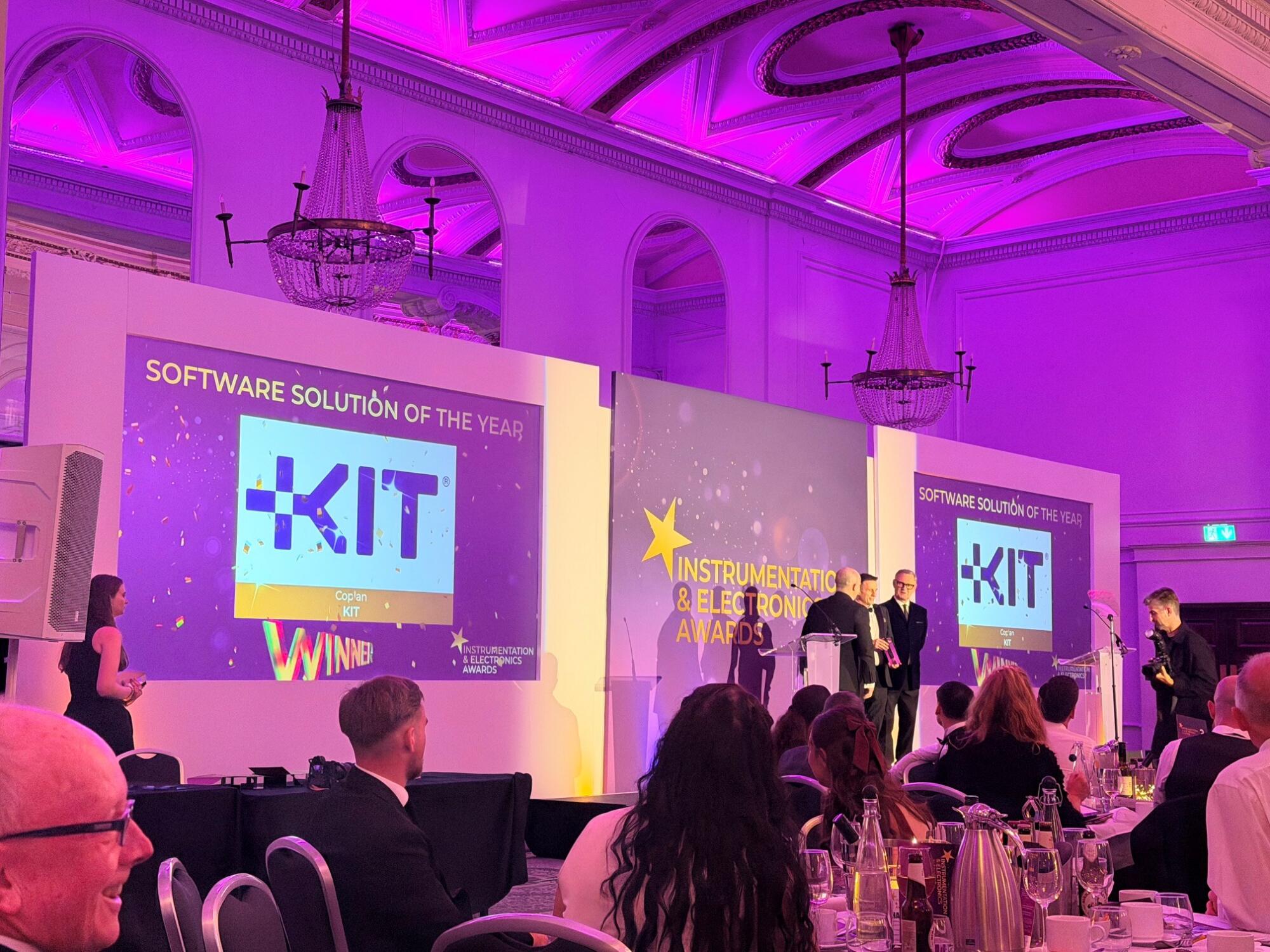 Software Solution of the Year award winner stage photo